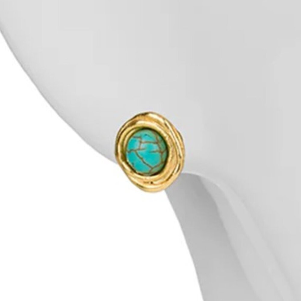 Patricia Nash Cabochon Stud Earrings - Picture 2 of 4
